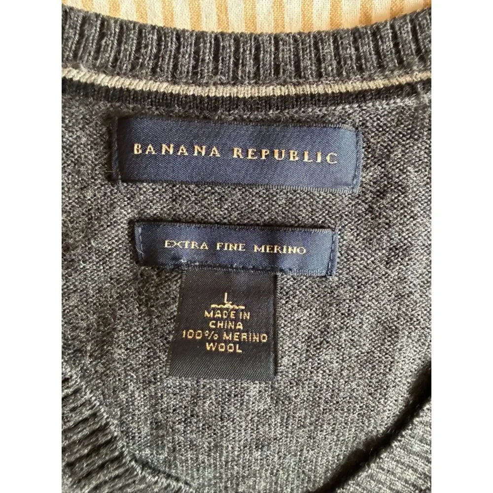 Banana Republic 100% Extra Fine Merino Wool Sweater